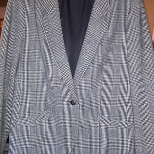 Wool Jacket, Pendleton,  miss, black and white